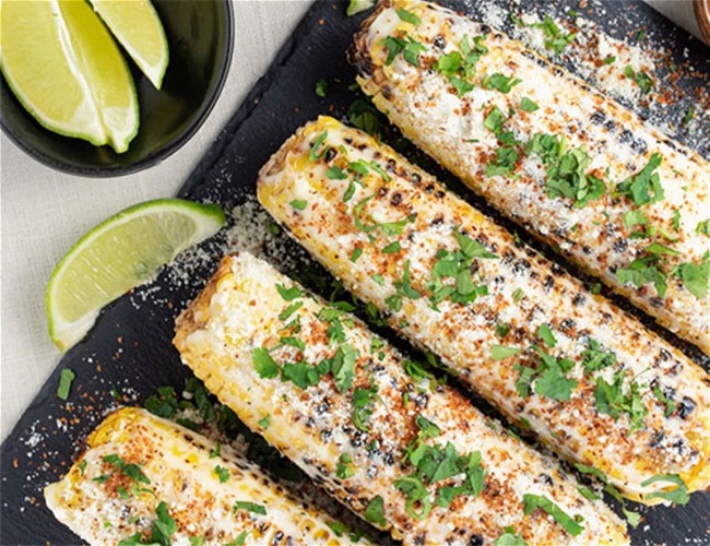 Image of Grilled Street Corn on the Cob (aka Mexican Street Corn)