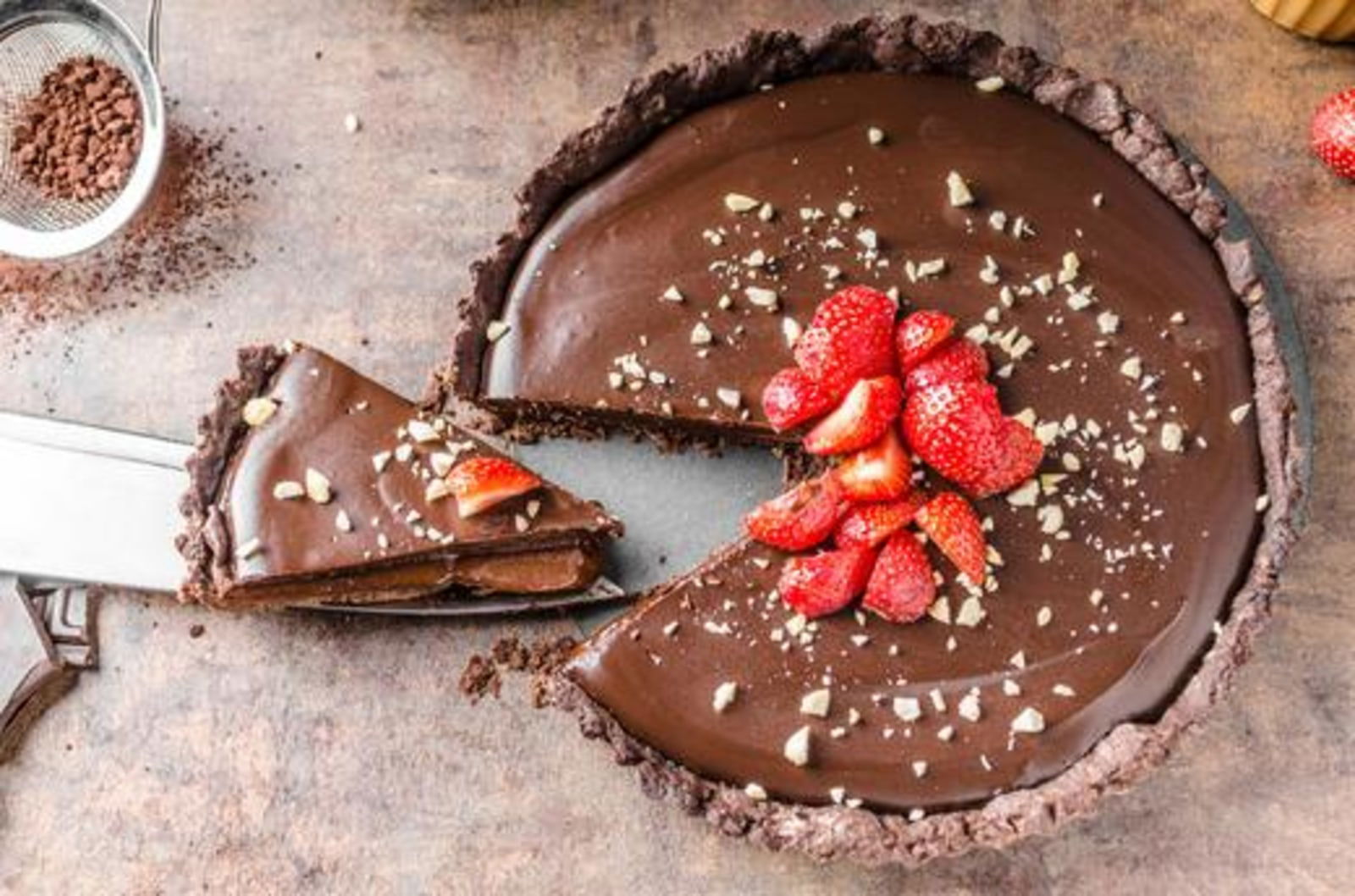 Vegan chocolate online pie