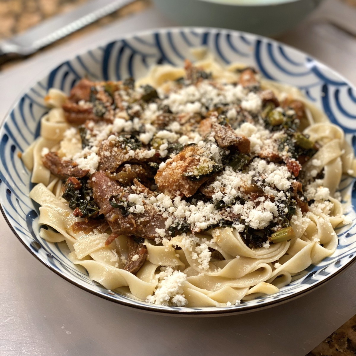 Braised Pork & Kale Ragu
