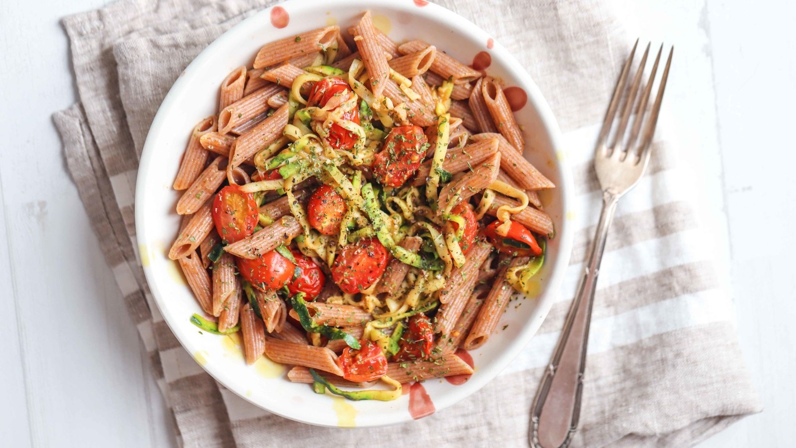 Image of Garlic Zucchini & Tomato Pasta