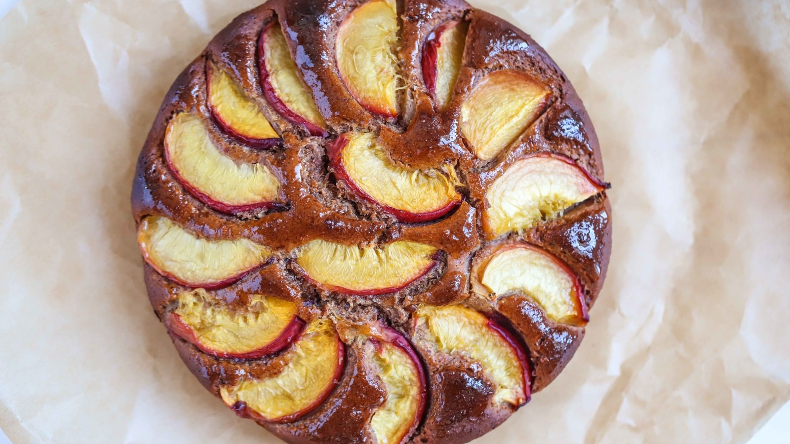 Image of Almond & Peach Cake