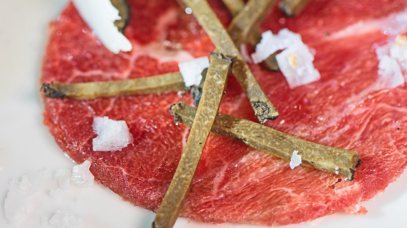 Image of Beef tenderloin and Black Preserved Truffle carpaccio 