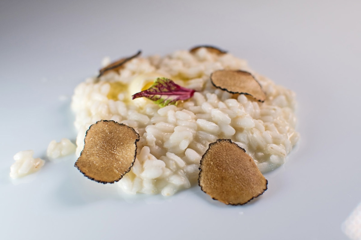 Risotto with Black Lyophilized Truffles
