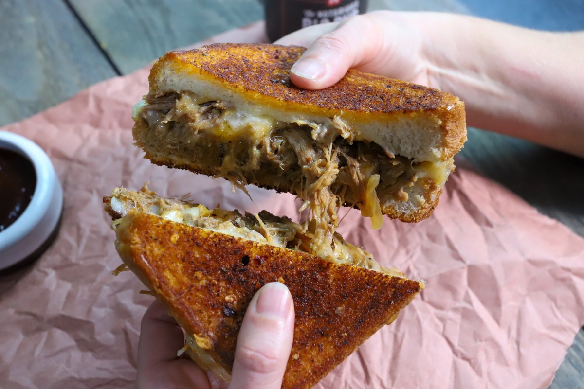 Pulled Pork Grilled Cheese