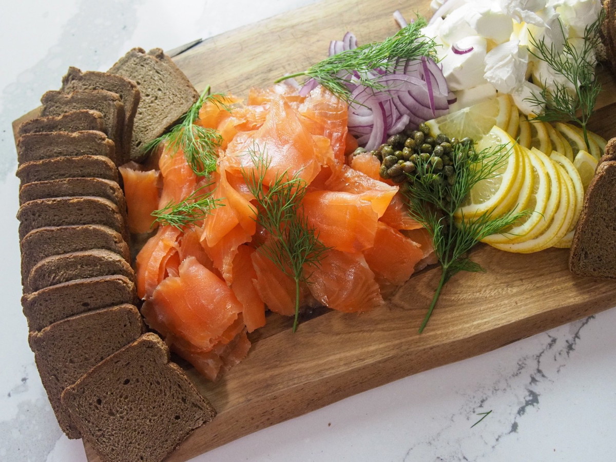 Bourbon Cured Salmon Gravlax