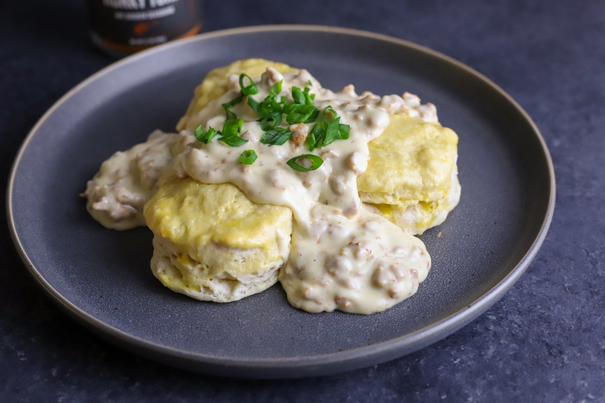 Honky Tonk Brat Biscuits & Gravy