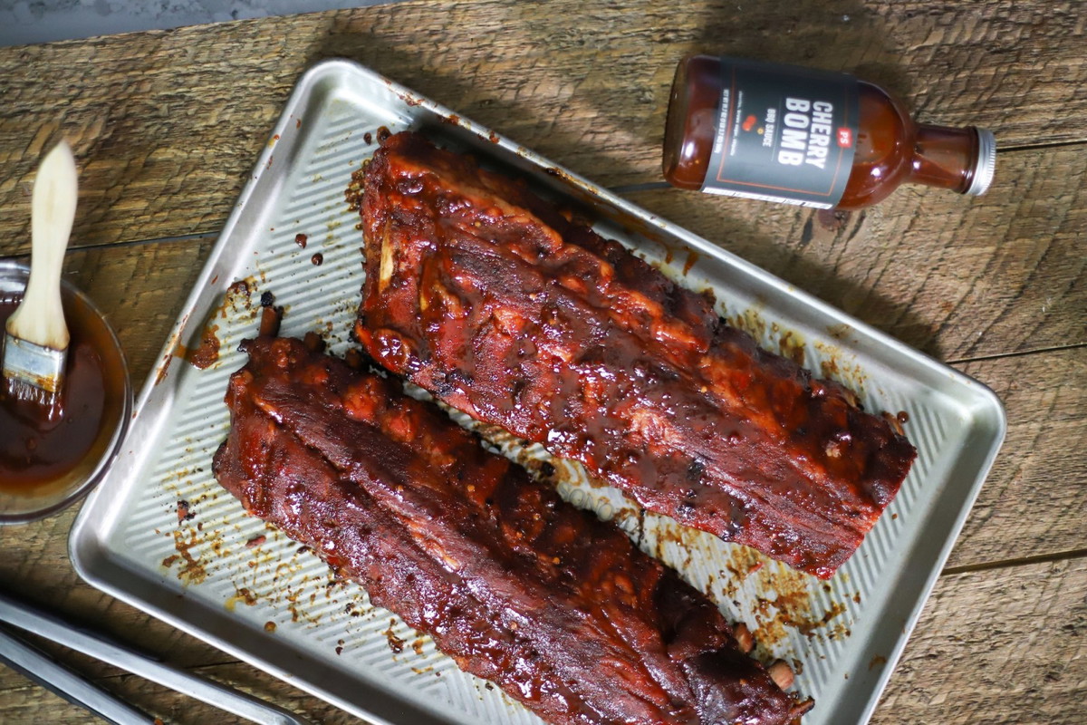 Dr. Pepper and Cherry Baby Back Ribs