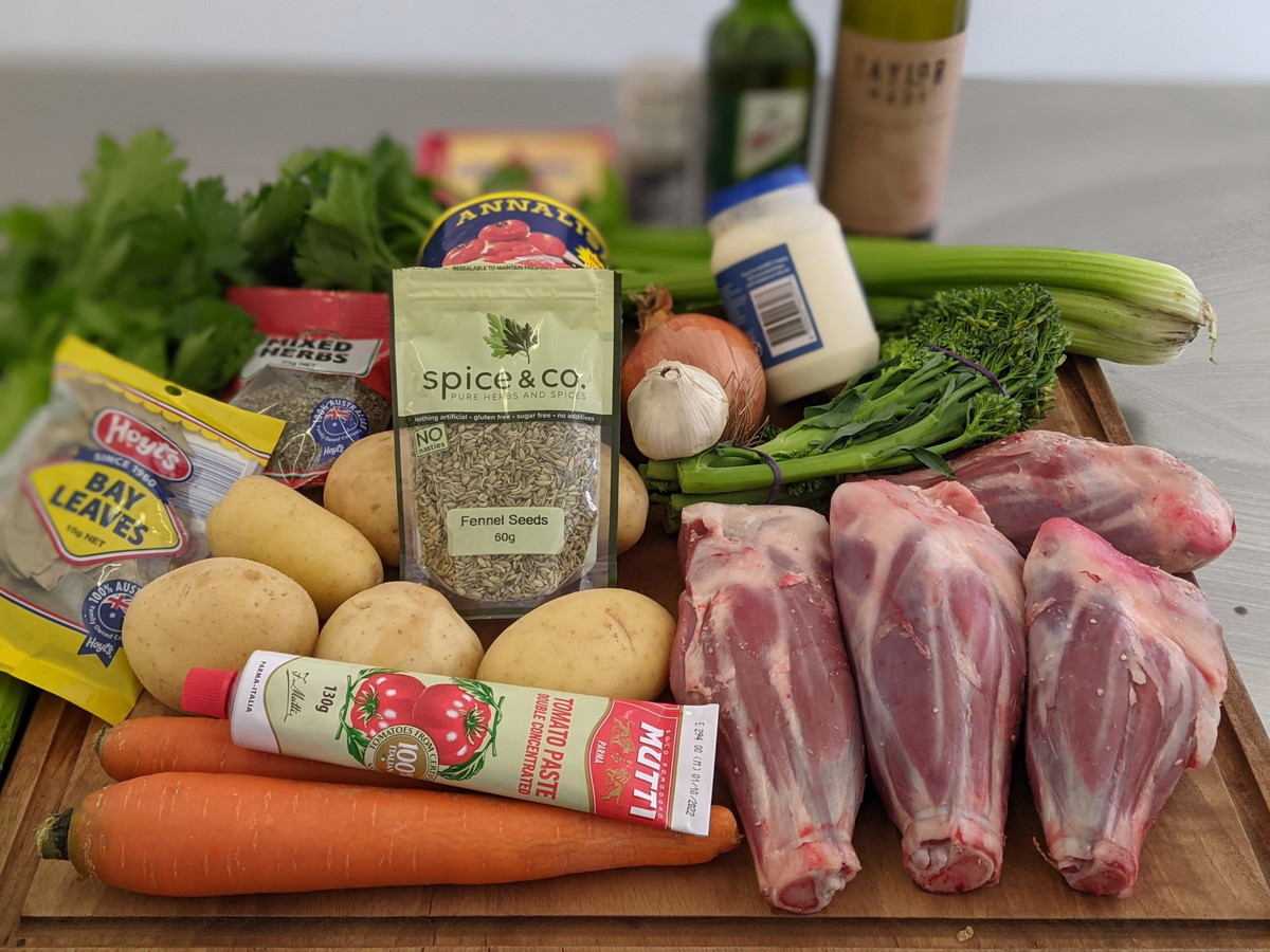 Decadent Red Wine Braised Lamb Shanks