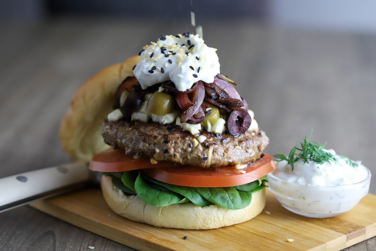 Greek Lamb Burger