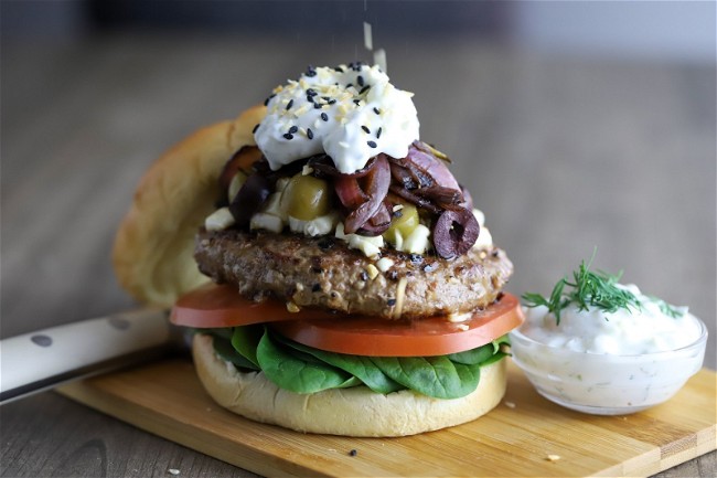 Image of Greek Lamb Burger