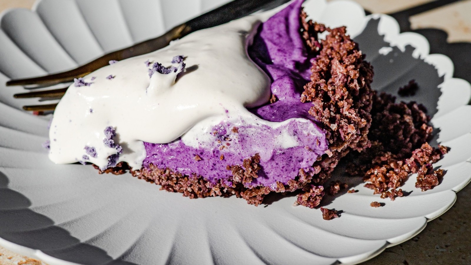 Image of Easy No Bake Ube Pie