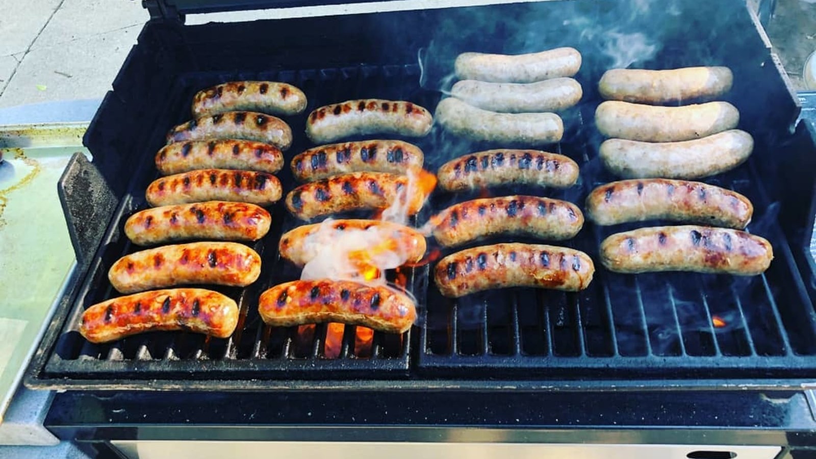 Image of Beer-Simmered Grilled Sausages