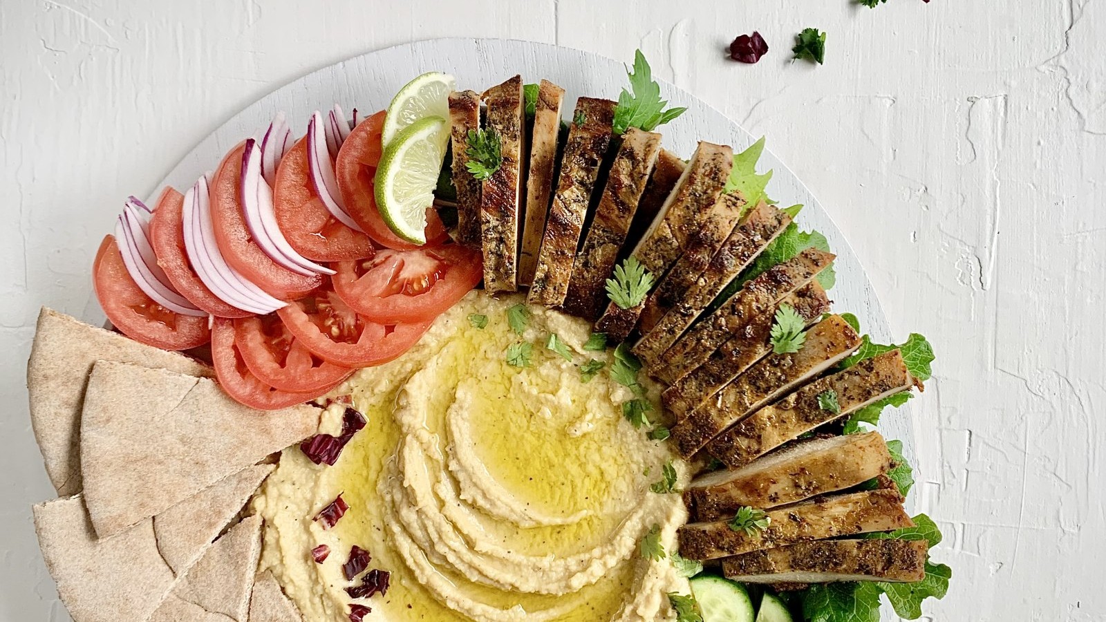 Image of Cilantro-Lime Chicken Shawarma Platter