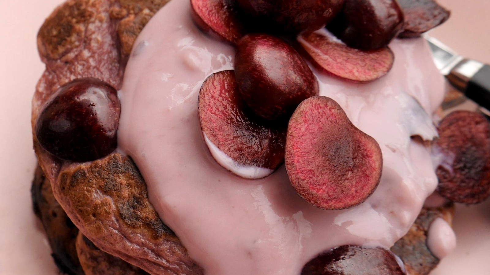 Image of CHERRY BAKEWELL PANCAKES