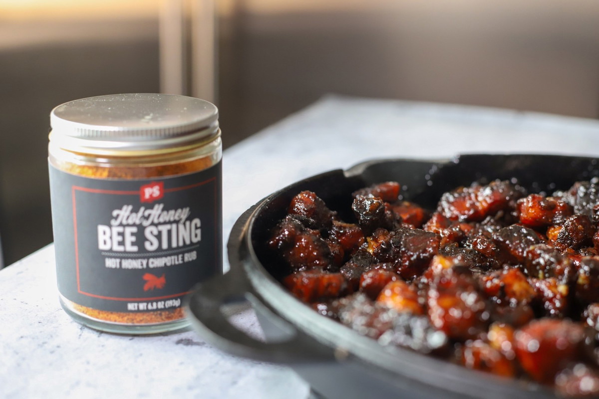 Hot Honey Pork Belly Burnt Ends