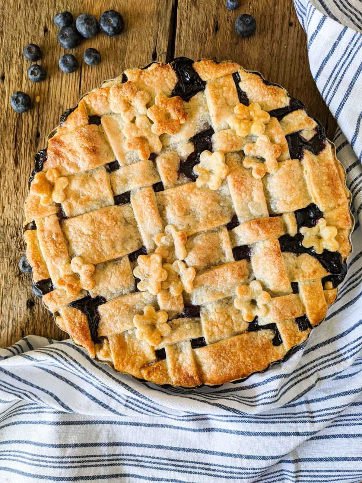 Blueberry Lattice Pie