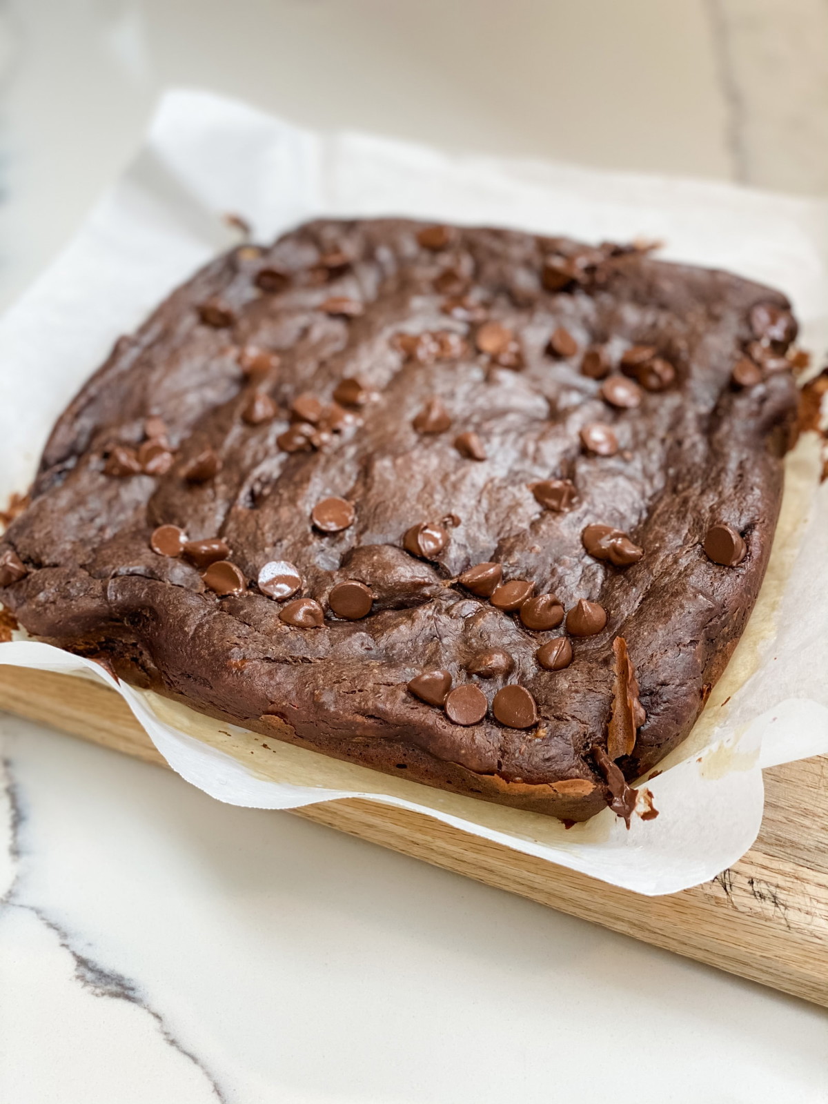 Gooey Chocolate PB Banana Brownies