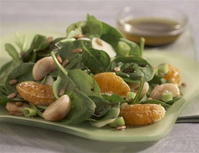 Image of Mandarin, Mangosteen and Baby Spinach Salad