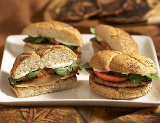 Image of Teriyaki Grilled Portobello Mushroom Sandwich