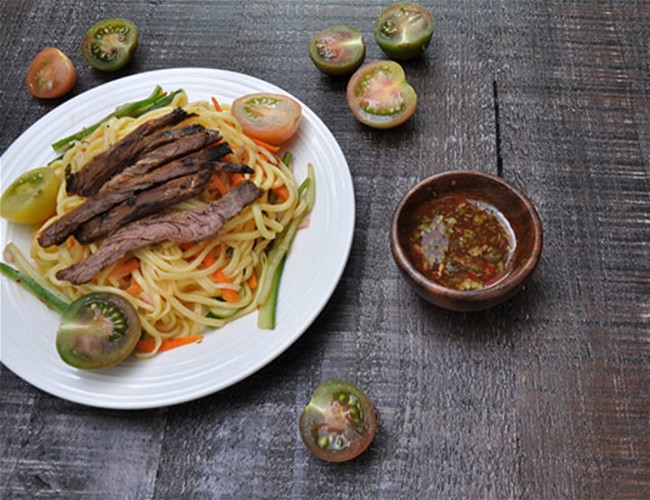 Image of Thai Beef Summer Yakisoba Noodle Salad