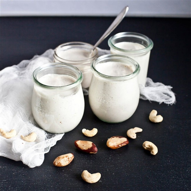 Image of Vegan Cashew and Brazil Nut Yogurt