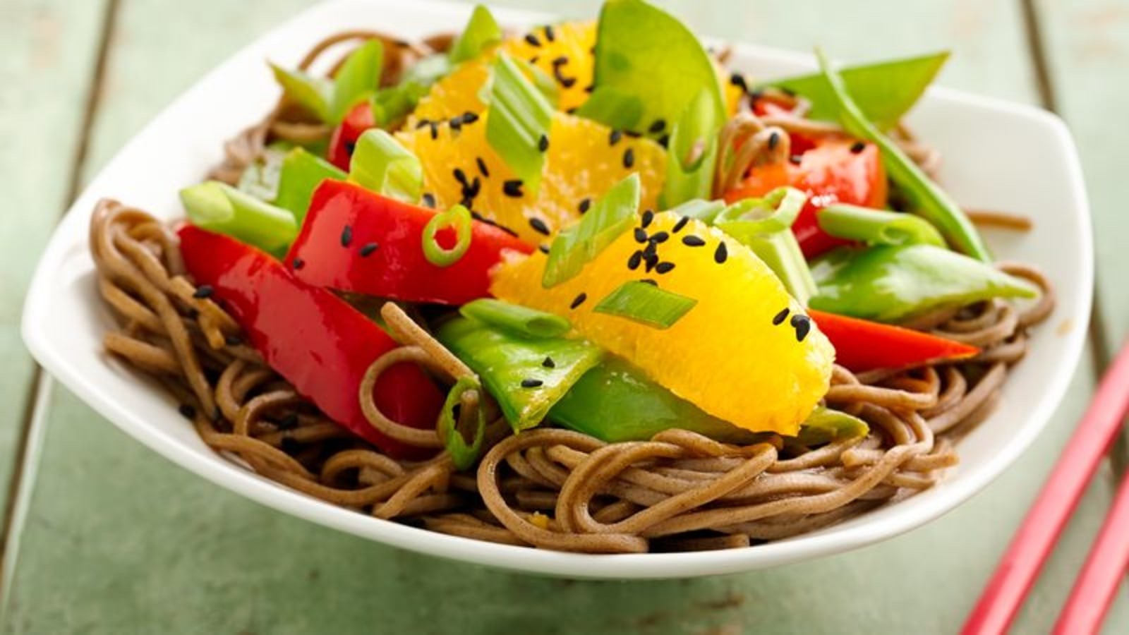 Image of Healthy Sesame Soba Noodle Bowls