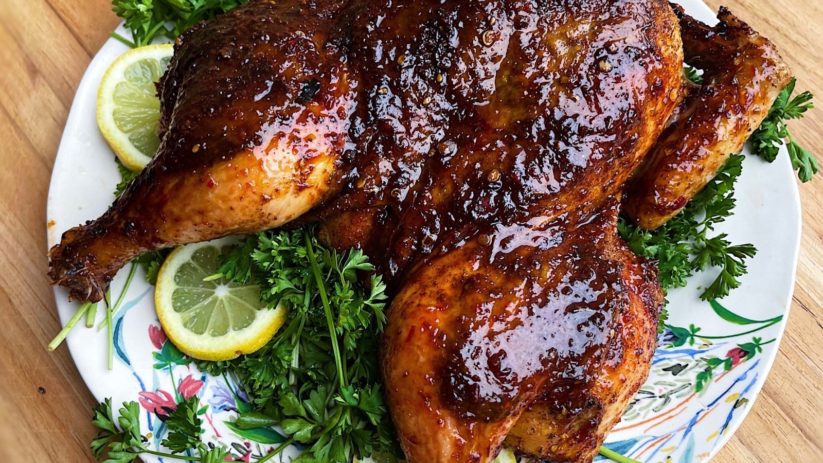 Image of Za'atar Chicken with a Spicy Pomegranate Glaze