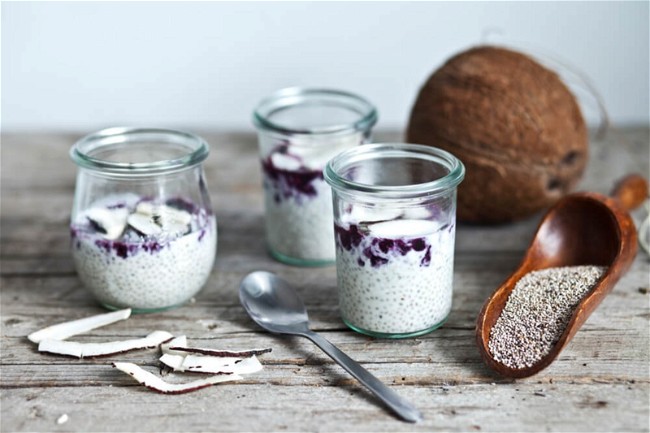 Image of Blueberry and Coconut Chia Pudding