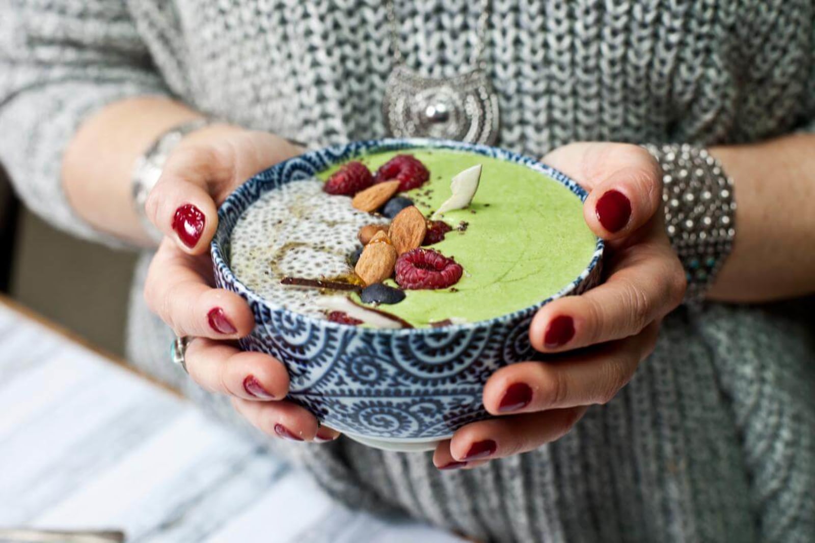 Image of Green Smoothie and ProactivChia Pudding Bowl 
