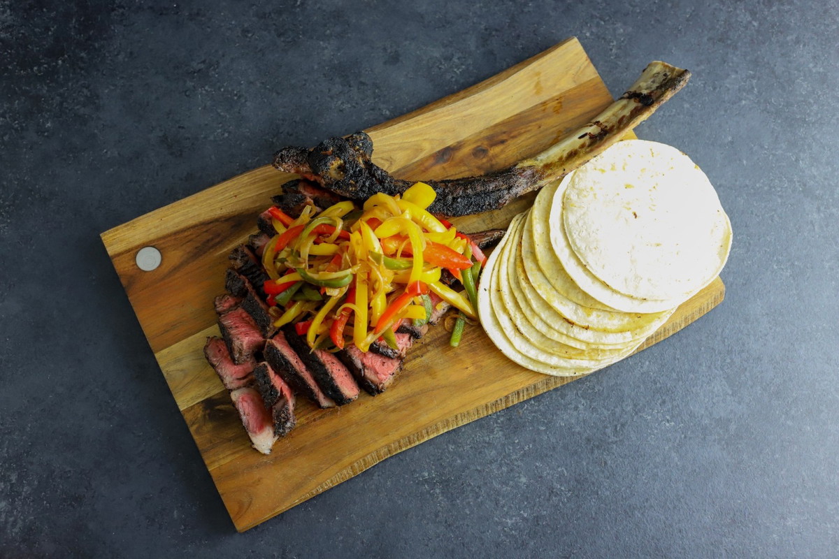 Reverse Sear Tomahawk Fajitas