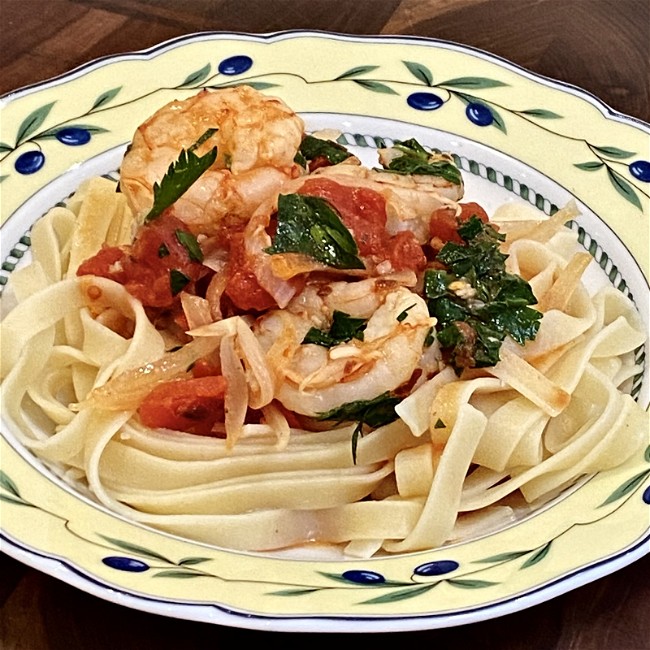 Image of Shrimp Fra Diavolo Using Giada De Laurentiis' Recipe on The Food Network