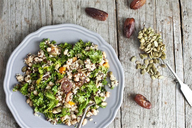 Image of Quinoa, Navy Bean and Kale Salad