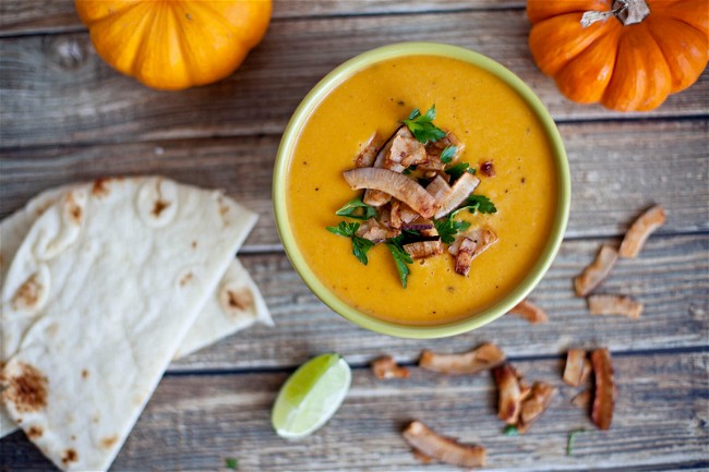 Image of Curried Pumpkin Soup with Coconut 