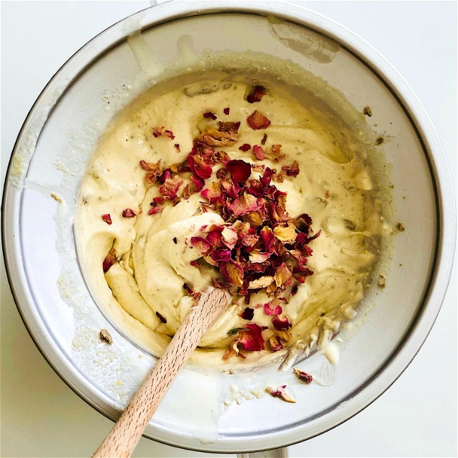 Image of Rose Petal Tahini Ice Cream