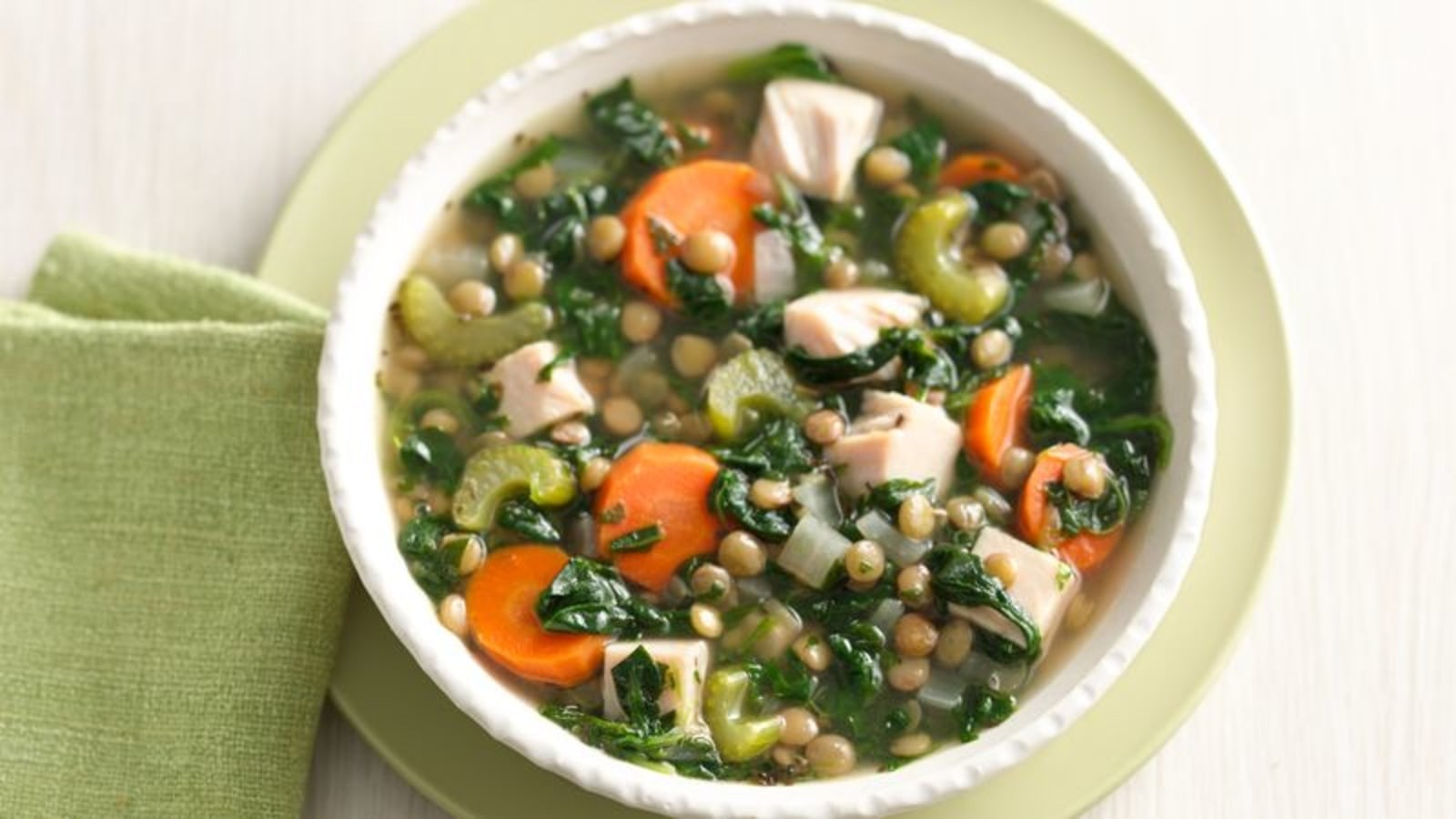Image of Smoked Turkey and Lentil Vegetable Soup