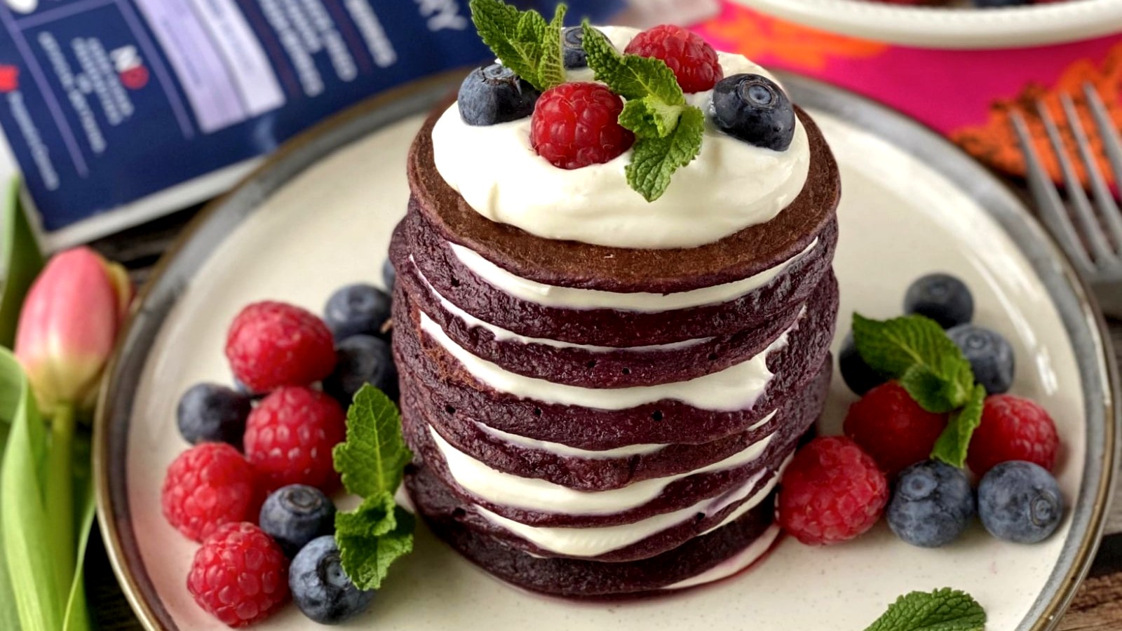 Image of DELICIOUSLY PURPLE PANCAKES