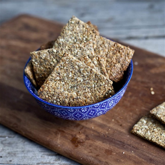 Image of Flax and Chia Seed Crackers