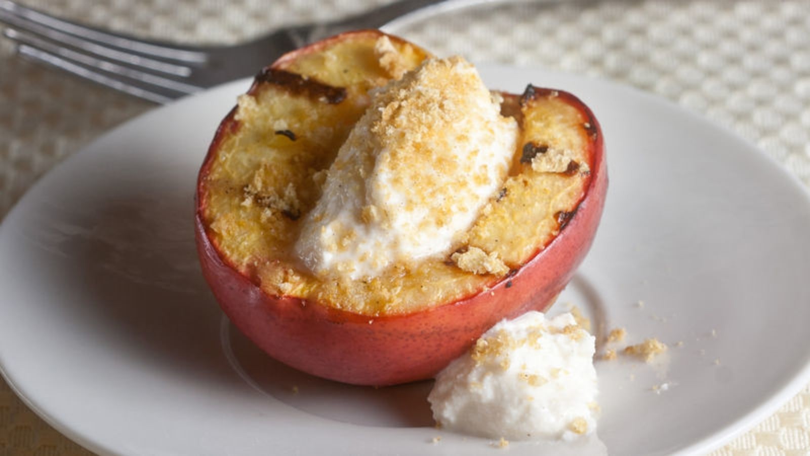 Image of Grilled Peaches with Honeyed Ricotta