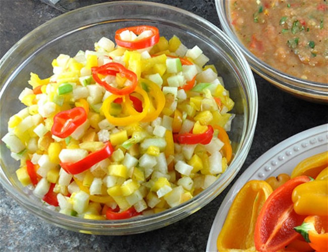 Image of Fresh Veggie Sweet & Mango Salsa