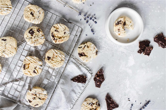 Image of Lavender and Chocolate Bark Cookies