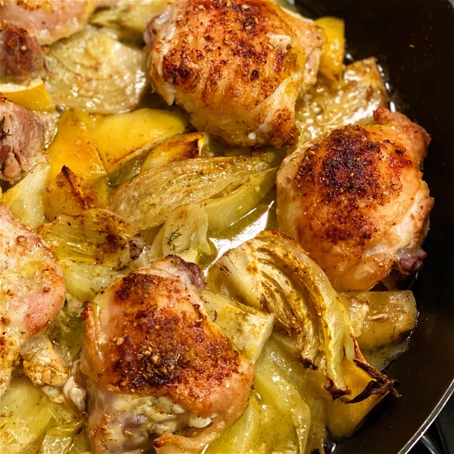 Image of Roasted Chicken with Fennel and Lemon