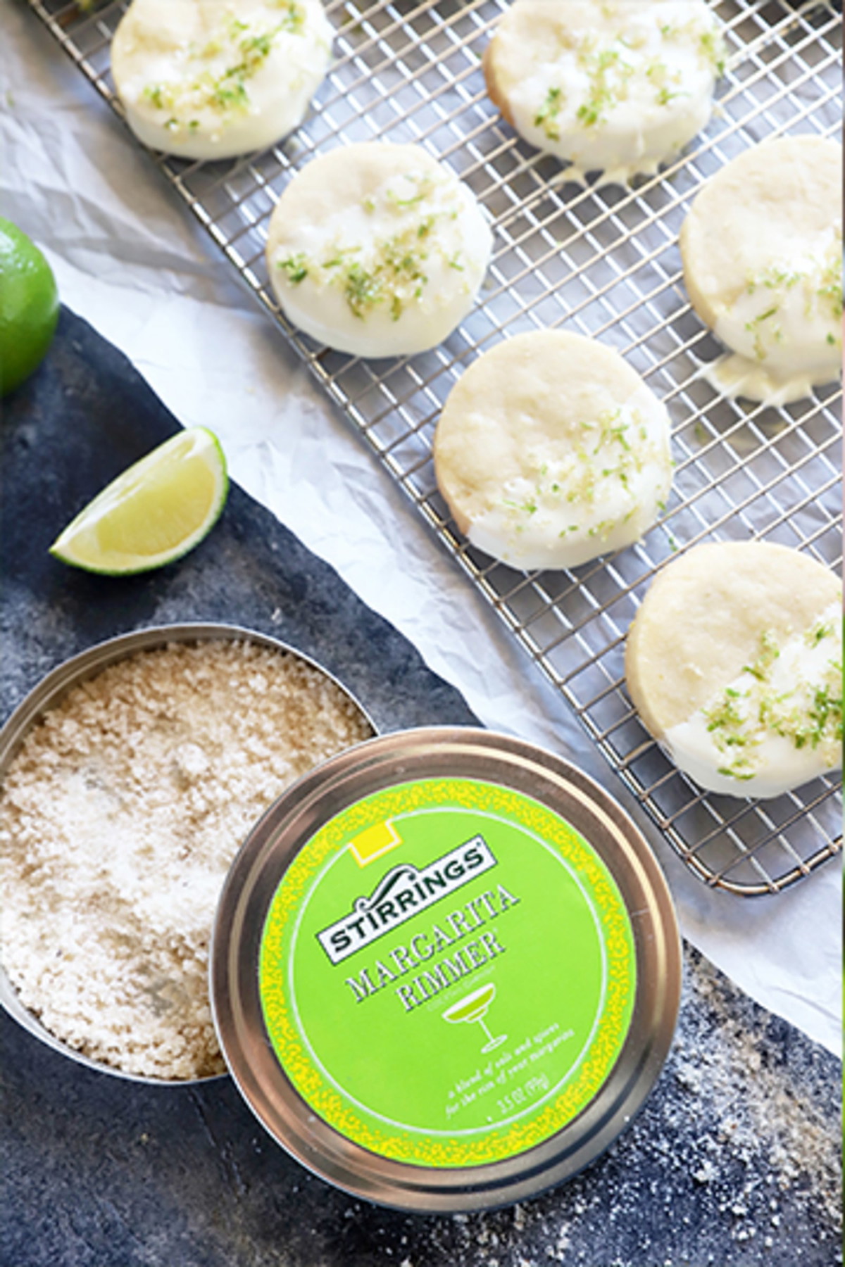 Margarita Shortbread Cookies