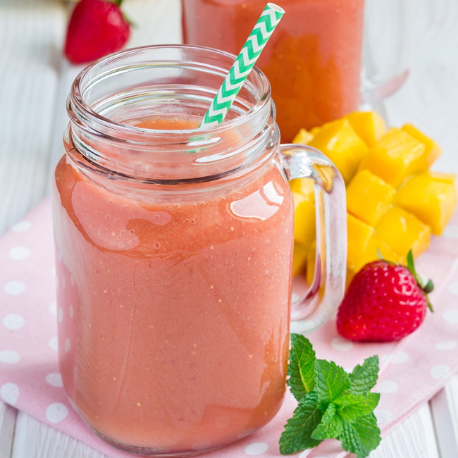 Image of Frozen Mango Strawberry lemonade