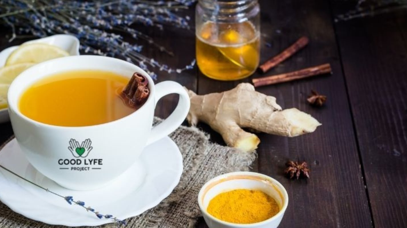 Image of Energizing Turmeric-Tulsi-Ginger Golden Tea