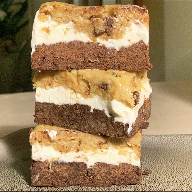 Image of FIt Butters Cookie Dough and Brownie Batter Protein Ice Cream Sandwich