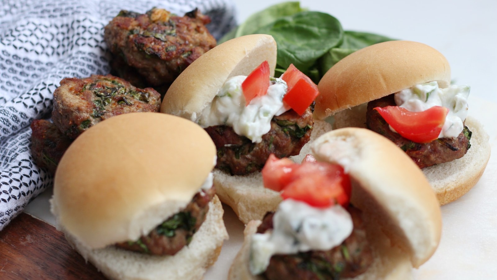 Image of Feta and Spinach Sliders
