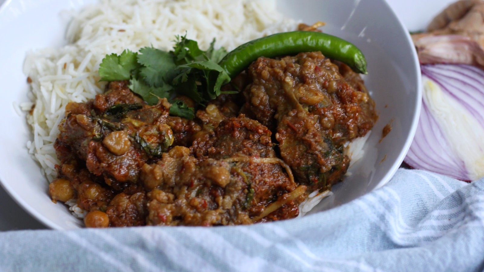 Image of Chana and Meat Curry