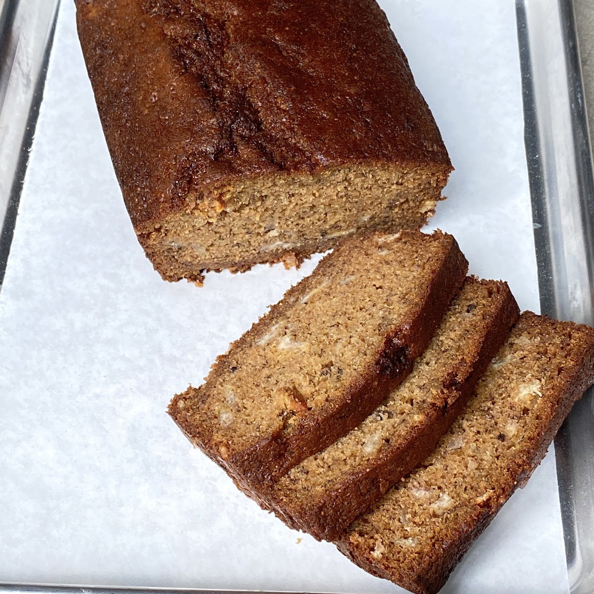 Ancho Chilli Banana Bread with Banana Chips