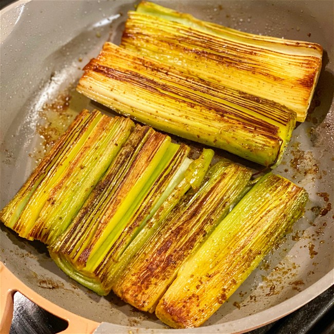 Image of Roasted Leeks with Cumin and Turmeric