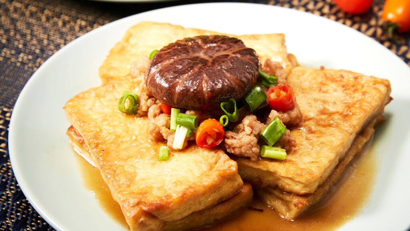 Image of Braised Tofu Recipe: Korean Dubu Jorim and Spicy Sesame